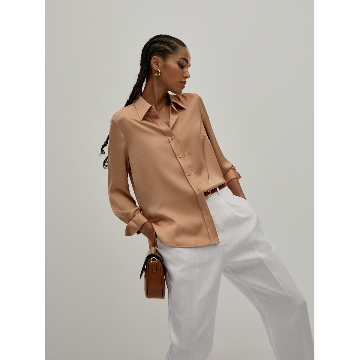 Washed Satin Fluid Pant main image 1